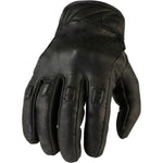 Black Z1R 270 men's leather motorcycle gloves with knuckle protection