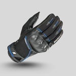 Joe Rocket Super Moto Motorcycle Gloves - Durable Black and Blue Motorcycle Gear