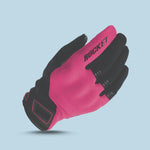 Joe Rocket Women’s Noble Motorcycle Riding Gloves in Pink & Black with Stylish Look and Protective Features