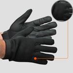 Durable and comfortable black tactical neoprene gloves for men, providing excellent grip and flexibility for motorcycle riding, outdoor adventures, or work.