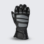 Tour Master women’s midweight motorcycle gloves black an grey — genuine goat leather with 100 g insulation, waterproof membrane, and touchscreen fingertips