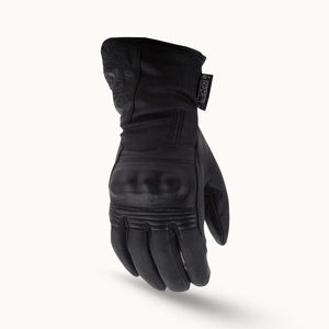 Highway 21 Women's Black Rose Cold-Weather Motorcycle Gloves