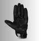 Black Airflow II mesh textile motorcycle gloves with padded knuckle protection and breathable mesh panels