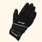 Airflow II neon yellow and black mesh motorcycle gloves with ergonomic design and protective padding