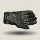Arctiva Meridian Men’s Waterproof Snow Gloves in Full Black — Front view showing padded protective lines, reinforced knuckle design, and insulated snow riding protection
