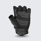 Side view of Cortech flip-off fingerless leather motorcycle gloves, showcasing the open-finger design for enhanced dexterity and grip