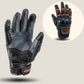 Fly Ignitor Pro Men’s Heated Motorcycle Gloves in Black — front palm view featuring adjustable wrist strap, silicone grip print, and heated battery compartment