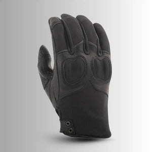 buy Highway 21 Women’s Vixen Leather Motorcycle Gloves – Black riding gloves with protective padding