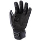 Tourmaster Storm Chaser waterproof motorcycle gloves, black and grey, front view with touchscreen compatible fingers.