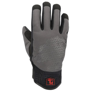 Tourmaster Storm Chaser gloves, top view showcasing wind-resistant softshell and reinforced knuckles.