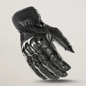 Premium Joe Rocket Grand National leather gloves for motorcycle riders with protective knuckle padding