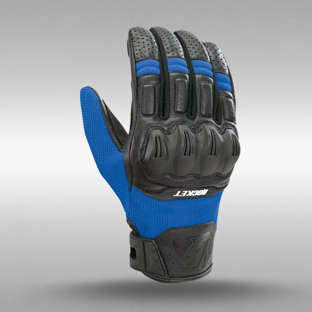 Blue Joe Rocket Phoenix 5.1 Motorcycle Gloves with Knuckle Protection and Comfort Fit