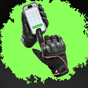 Joe Rocket Super Moto Motorcycle Gloves - Touchscreen Compatible for Easy Phone Use