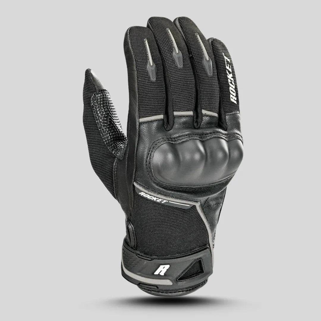 Joe Rocket Super Moto Motorcycle Gloves - Durable Black and Blue Motorcycle Gear
