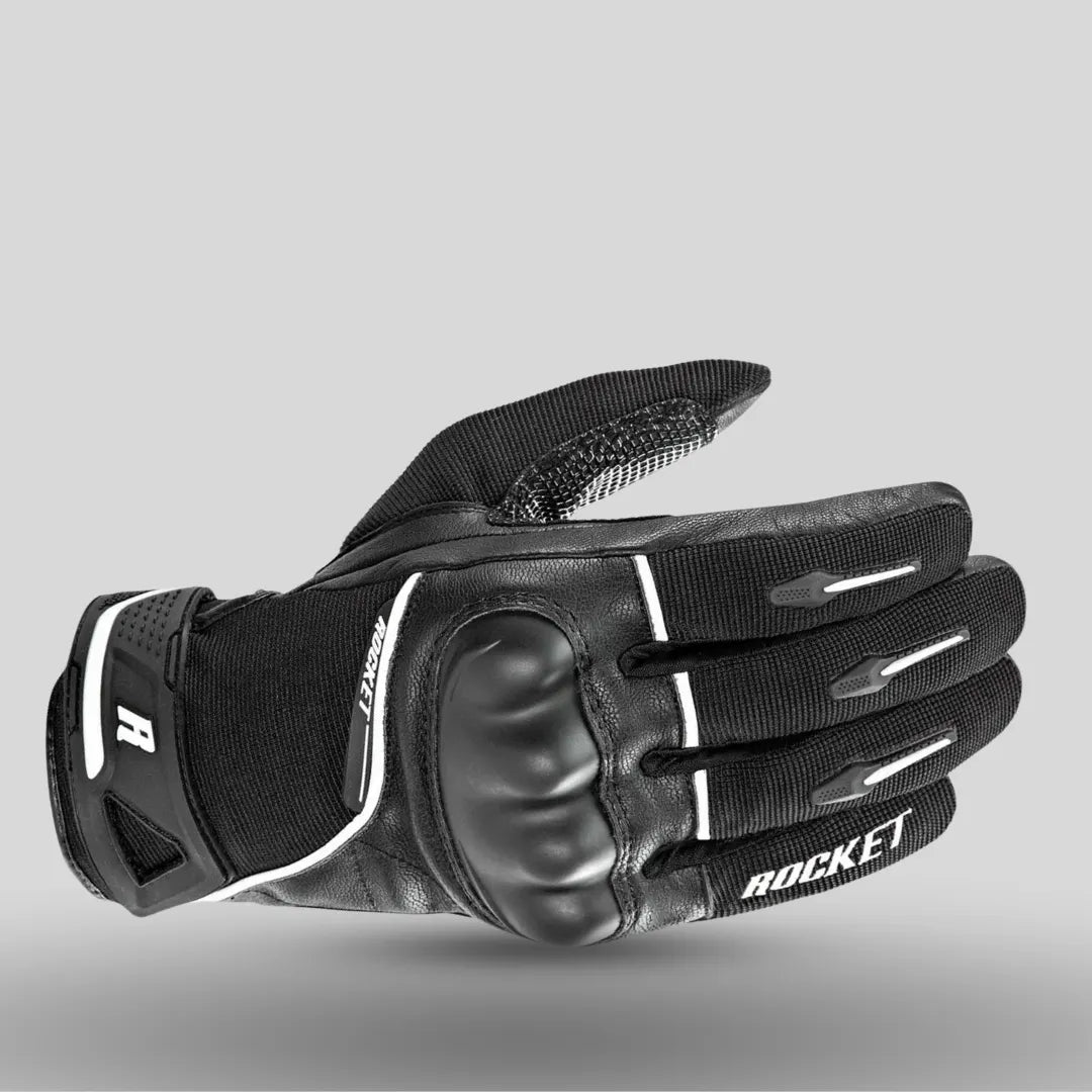 Joe Rocket Super Moto Motorcycle Gloves - Durable Black and Blue Motorcycle Gear