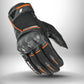 Joe Rocket Super Moto Motorcycle Gloves - Stylish Black and Orange Design for Maximum Comfort"