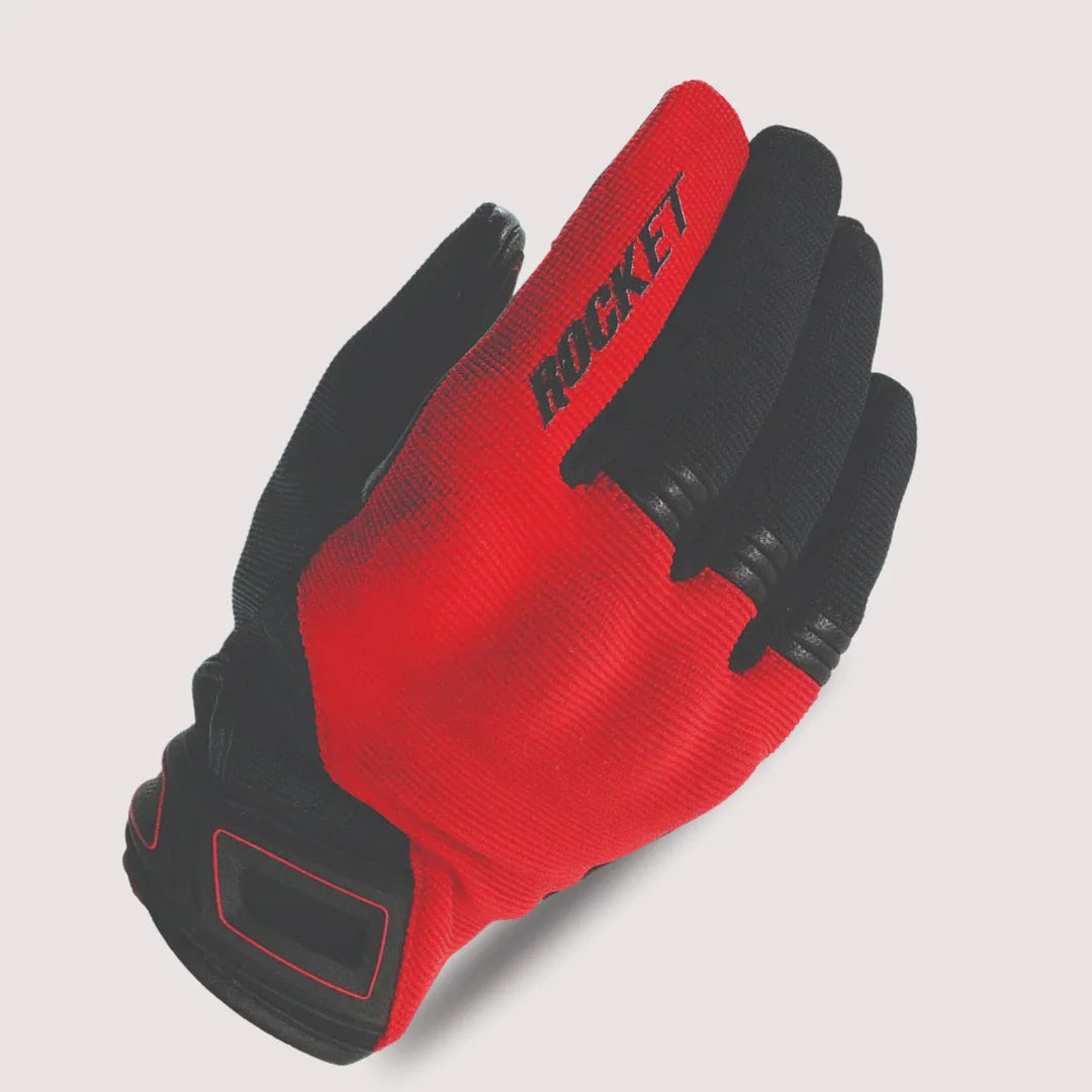 Joe Rocket Women’s Noble Motorcycle Gloves in Red & Black with Protective Armor and Stylish Design