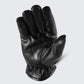 Palm view of MG GL2055 winter riding gloves showing insulated leather palm and secure grip texture