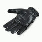 MG GL2091 Men black Gel Palm Leather driving gloves