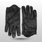 MG Mens Black Gel Palm Riding Leather Gloves