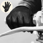 MG Mens Black Gel Palm Riding Leather Gloves