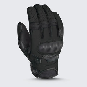 Black Scorpion Women’s Klaw II leather motorcycle gloves displayed on a white background