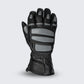 Tour Master women’s midweight motorcycle gloves black an grey — genuine goat leather with 100 g insulation, waterproof membrane, and touchscreen fingertips