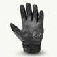 Women's Hyper-Flo 2.0 Cortech Gloves Front View Black – premium leather and textile riding gloves. padding, and palm knurled