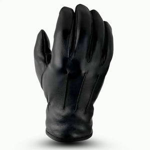 Premium black leather motorcycle glove, Z1R 938 Deerskin model, set on a clean white background.
