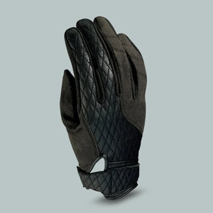 Z1R Bolt Women's Black Leather Motorcycle Gloves for riding safety and grip