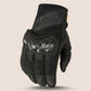 Close-up of the Icon Contra 3 CE glove's debossed neoprene cuff and secure hook & loop wrist closure for a custom, comfortable fit.