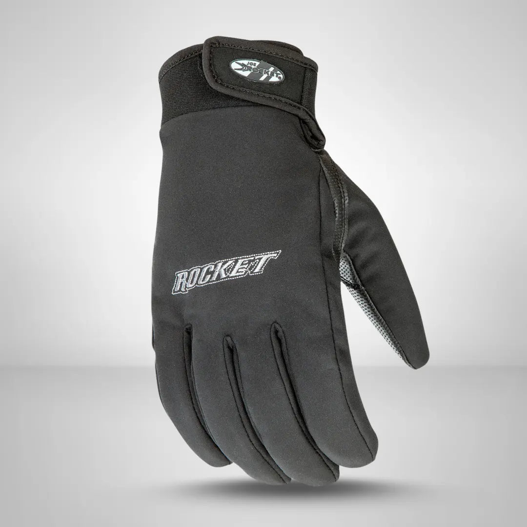 Back detail of Joe Rocket Crew Pro motorcycle gloves showing secure closure and breathable textile construction