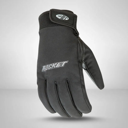 Back detail of Joe Rocket Crew Pro motorcycle gloves showing secure closure and breathable textile construction