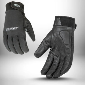 Joe Rocket Crew Pro men’s textile motorcycle gloves – breathable waterproof design with anti-slip fleece-lined palm