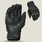 Scorpion EXO men’s Tempest short black motorcycle gloves with padded palm, reinforced grip, and cold weather protection